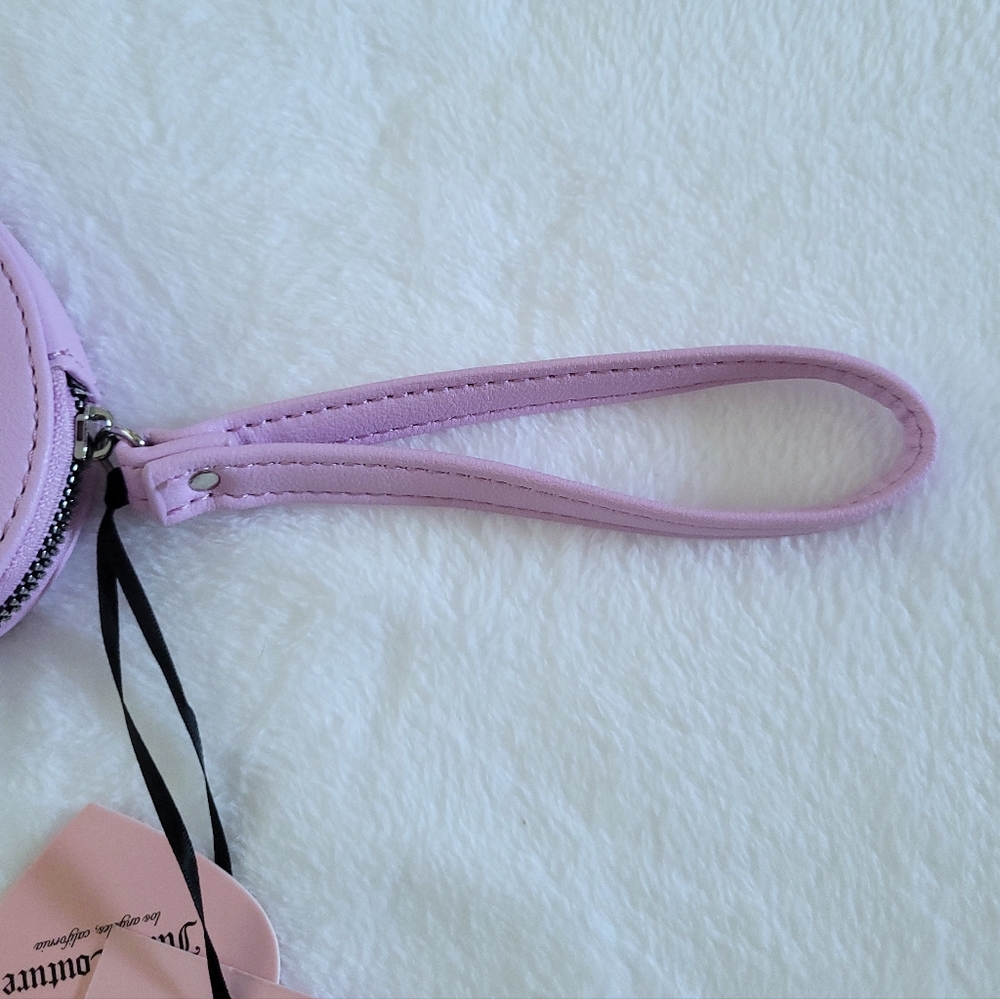 Juicy🍊 Couture "Orchid Bouquet"💐 Glam Heart❤ Zip Around Coin🪙 Purse - NWT - Picture 11 of 15
